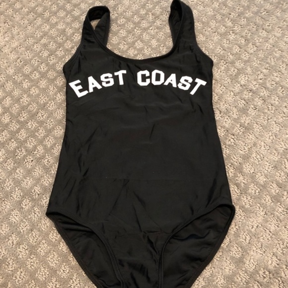 EAST COAST BLACK ONE PIECE BATHING SUIT - Picture 4 of 5